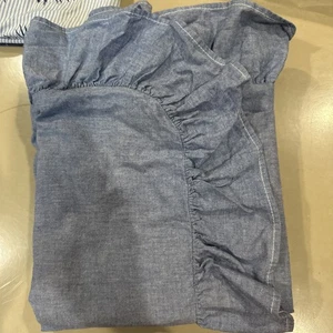 RALPH LAUREN "CHAMBRAY BLAU" GERAFFTE STANDARDBEZÜGE MARINEBLAU ETIKETT HERGESTELLT IN DEN USA SCHÖN - Bild 1 von 15