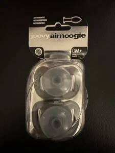 Joovy Airnoogie Kieferorthopädische Schnuller 0M+ 2er Pack Silikon Natural Touch grau - Bild 1 von 2