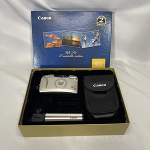 Canon Sure Shot 76 Zoom Date SAF 35mm Film Camera Gift Set - Tested / Works - Picture 1 of 14