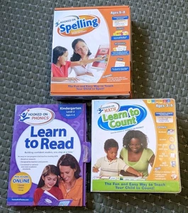 Hooked on Phonics Learn to Read Kindergarten, Hooked on Math, Hooked on Spelling - Imagen 1 de 18
