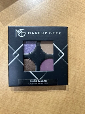 Makeup Geek Pressed Eyeshadow Quad Passionate About Purple New In Box Sealed - Изображение 1 из 2