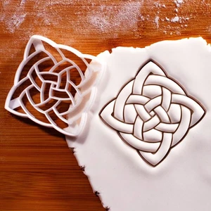 Quaternary Celtic Knot cookie cutter - Irish Heritage, Weddings Pagan Baking - Picture 1 of 5