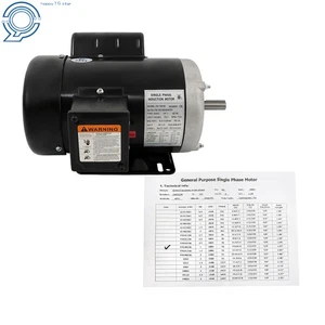 1 HP Single Phase Electric Motor 56 Frame 1800 RPM 115/230V 13.6/6.8A CW/CCW New - Picture 1 of 24