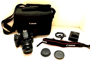 Canon EOS Rebel T7 24.1MP Digitalkamera Kit mit 18-55mm - Schwarz - Bild 1 von 12