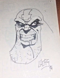 LUCAS CASCIOLI ORIGINAL ART SKETCH PAGE SIGNED "CAZADOR COMIC" ARGENTINA 1994 - Picture 1 of 1