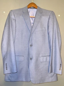 ABRIGO DEPORTIVO AZUL TURNBURY MEZCLA SEDA Y LANA Talla 40R Blazer/Traje Chaqueta - Imagen 1 de 11