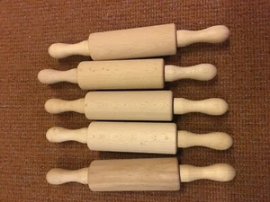Nudelholz Teigrolle Holz Bäckerrolle Pizzaroller Backform Roller Holzroller  - Bild 1 von 2