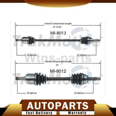 2X Conjunto de juntas CV delanteras para Mitsubishi Expo LRV 1992-1994 tracción delantera Foto 1 de 4
