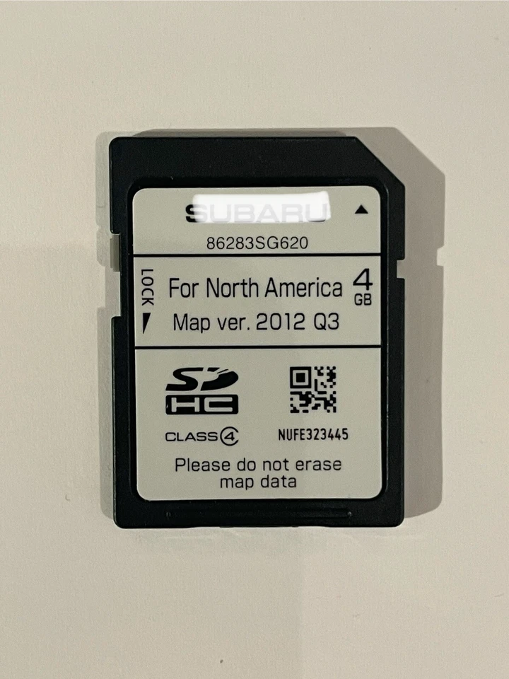 2014 2015 Forester Genuine Navigation GPS Map Data Sd Card. Part # 86283SG620 - Image 1 of 1