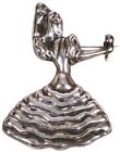 Vintage meksykańska srebrna broszka figuralna łacińska tancerka grająca maracas od A