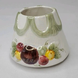 Yankee Candle Small Jar Shade  w/ Swag Drape and Fruit Iridescent Finish - Picture 1 of 7