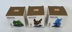 3 (Three) x I BLOCK FUN-LOZ Diamond Block Pokemon Puzzle Set Sets - Picture 1 of 4