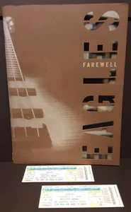 THE EAGLES 2003 FAREWELL TOUR BOOK SOUVENiR CONCERT PROGRAM + 2 CONCERT TiCKETS - Picture 1 of 9
