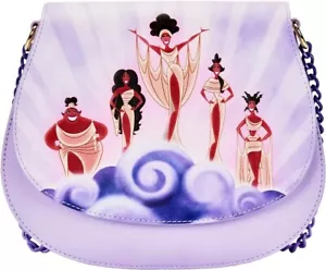 NWT Loungefly Disney Hercules Muses Clouds Crossbody Bag - Picture 1 of 5