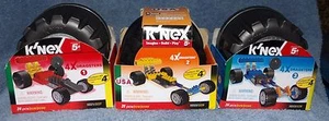 K'NEX 4X DRAGSTERS SET 2, #10321, 10322& 10323 DRAGSTERS ROJOS, AMARILLOS Y AZULES - Imagen 1 de 6