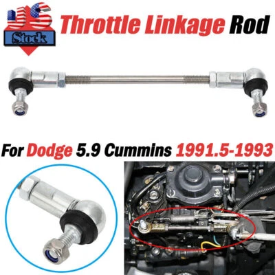 For Dodge 5.9 Cummins Throttle Linkage Rod 1991.5-1993 W250 W350 D250 D350 5.9L - Image 1 of 4