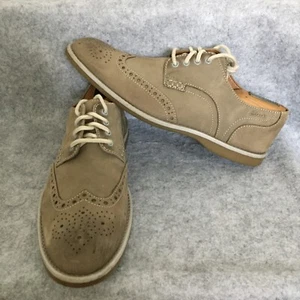 Clarks Brogues Dress Shoes, Men's 9 (Light Tan) - Picture 1 of 8