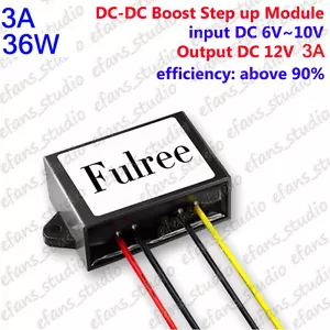 36W DC-DC Boost Step Up Converter 6V~10V 8V 9V to 12V 3A Car Power Supply Module - Picture 1 of 5