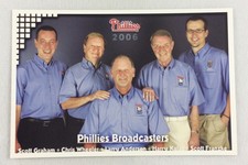 2006 Philadelphia Phillies Team Issue 2nd Edition Photo Card-Broadcasters