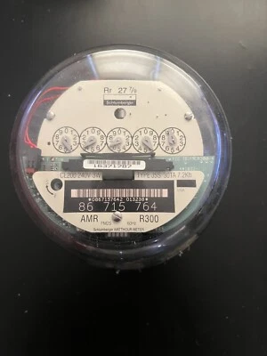 Schlumberger Watthour Meter Rr 27 7/9 - CL200 240V 3W Type J5S 30TA 7.2Kh - Image 1 of 3