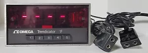 Omega Trendicator 402A, 5 inputs, C/F via dip, 2x12ft thermocouple leads - VIDEO - Picture 1 of 7