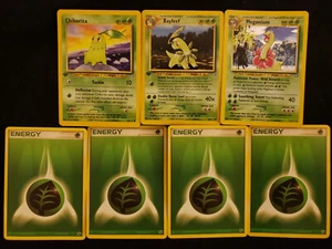 Makellos Meganium 11/111 Neo Genesis Holo Rare Pokemon NM mit 1. Edition Evolves - Bild 1 von 5
