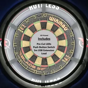Dartboard Ring Light - 360 - 3D Printed - Includes LEDs, Switch & 3m USB Lead - Picture 1 of 9