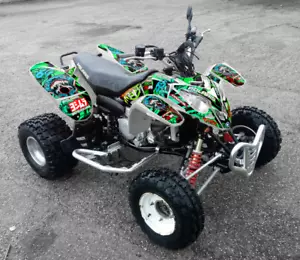 polaris predator 500 graphics decals stickers full kit atv wrap quad predator500 - Foto 1 di 3