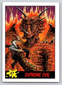 1988 Topps Dinosaurs Attack Supreme Evil #47 Dinosaur Satan - Imagen 1 de 2