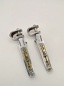 Pair of Vintage Honda Gold Wing Motorcycle Rear Foot Pegs Chrome Left & Right - Picture 1 of 6
