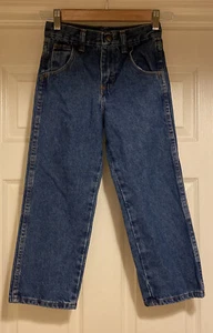 Rustler Legendary Gold Relaxed Fit Boy's Jeans Adjustable Waist Sz 5 REGULAR - Picture 1 of 11