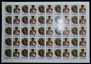 M. JACKSON FEUILLE COMPLETE 50 TIMBRES DE SAINT VINCENT ND N° 896-897 NEUFS** . - Picture 1 of 1