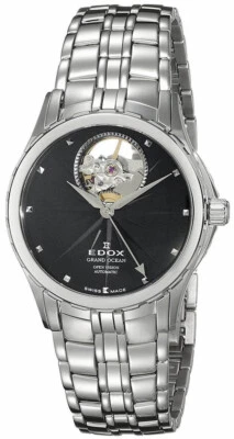 Reloj mecánico para mujer EDOX Grand Ocean Open Heart 85013-3-NIN Foto 1 de 4