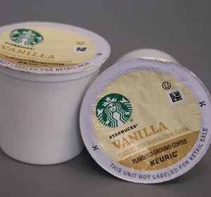 Starbucks Vanilla Flavored Coffee K-Cup Pods | Blonde Roast (60 total K-Cup) - Picture 1 of 5