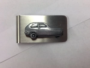 Reliant Robin Mk1 Saloon ref202 pewter effect car emblem on stunning Money Clip - Picture 1 of 1