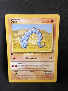 Pokemon Base Set 1st Edition German Onix 56/102 (NM)#3 - Picture 1 of 6