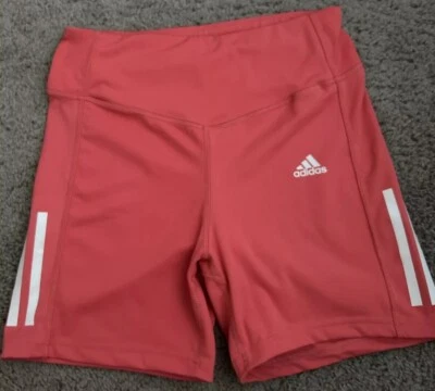 Adidas Mujer’s M Hyperglam AEROREADY Entrenamiento tiro alto compresión coral rosa Foto 1 de 4