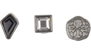 Set di tre orecchini a perno ALEX AND ANI cristallo Swarovski Jet & Path of Life nuovi con scatola! - Foto 1 di 5