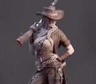 1/24 resin figure model Female Musketeer Western Cowboy Unassembled unpainted