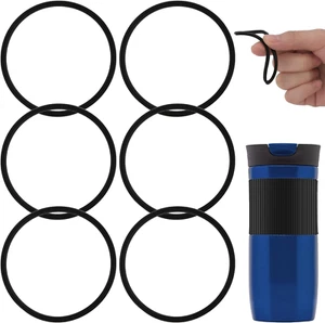 6Pcs Rubber Seal Lid Gaskets Compatible with 16 & 20 Oz Contigo Snapseal Byron - Picture 1 of 7