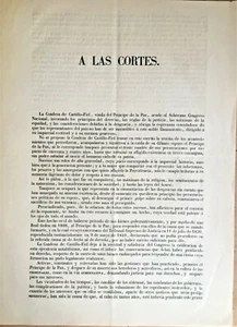 DOCUMENTOS.RECLAMACIÓN Y DEVOLUCIÓN DE BIENES DE D. MANUEL GODOY,1843-1855 - Picture 1 of 9