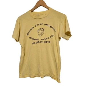 Vintage Arizona State University Caribbean Archäology St Kitts T-Shirt 80er 90er - Bild 1 von 3