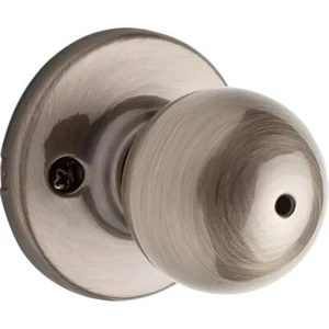 NEU Kwikset Polo Antik Messing Sichtschutz Türklinke Rund Bett & Bad - Bild 1 von 3