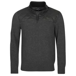 Barbour Essential Diamond Quilted Half Zip Jumper for Man - Picture 1 of 11