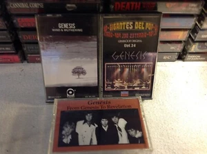 GENESIS PROGRESSIVE ROCK CASSETTE LOT (3) '69-76 ATCO REVELATION WIND WUTHERING - Picture 1 of 5