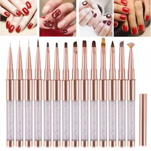 Nail Art Uv Gel Liner Zeichnung Pinsel Acryl Malerei Stift Maniküre Dekor C8 - Bild 1 von 27