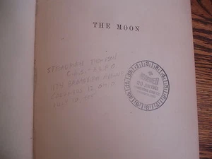 1895 1st ed THE MOON Thos Elger MAPS THOMPSON COLUMBUS ASTRONOMICAL SOCIETY - Picture 1 of 12