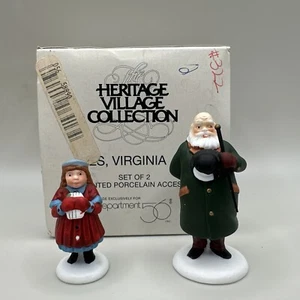 Yes, Virginia 2 Figure Set Heritage Village Collection Department 56 Retired Set - Picture 1 of 15