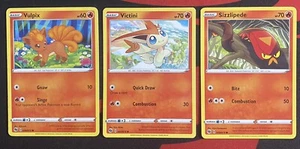 Pokémon - Champions Path - Vulpix, Sizzlipede, Victini - Common/Uncommon - Picture 1 of 4