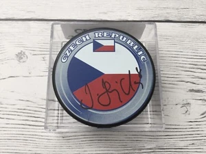 Disco de Hockey Jan Hejda Firmado Equipo República Checa Autografiado a - Imagen 1 de 1
